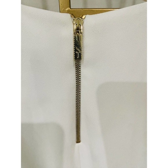 Ted Baker London Careo Top Womens Size 3 Cold Shoulder Back Zip Tiered Blouse - Picture 5 of 6